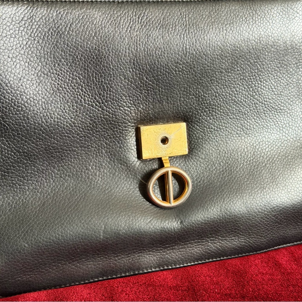 CHRISTIAN DIOR BLACK LEATHER CROSSBODY BAG - Picture 7 of 9